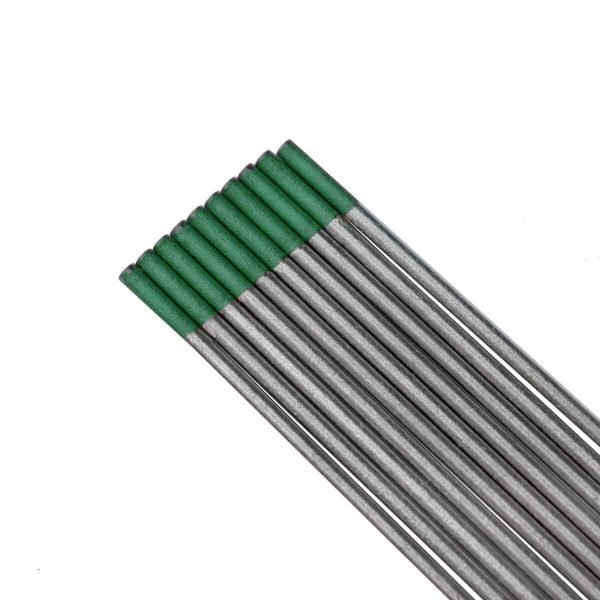 STAHLWERK wolfraamelektroden / laselektroden WP groen 2,4 mm x 175 mm in een praktische set van 10